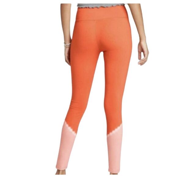 New Wild Fable Orange Tangerine Tye Dye Leggings XL - Picture 2 of 4